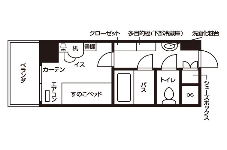 ドーミー武蔵小杉間取り画像