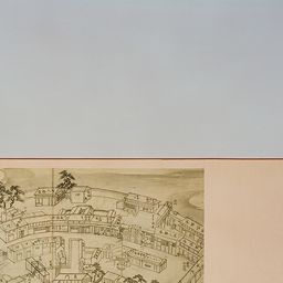 田中啓爾文庫貴重資料画像 長崎阿蘭陀船出島絵巻 1 [出島全景図 田中啓爾文庫貴重資料画像 長崎阿蘭陀船出島絵巻 1 [出島全景図